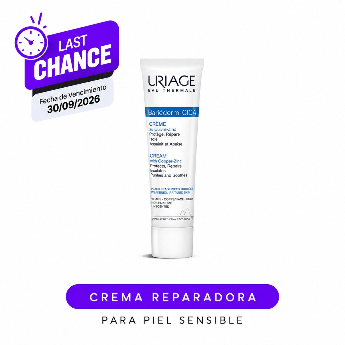 LC - BARIÉDERM-CICA SPF50+ Crema con Cu-Zn