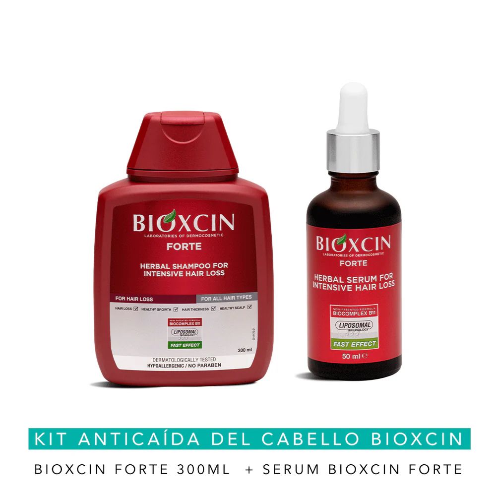 KIT ANTICAIDA BIOXSINE SHAMPOO FORTE + SPRAY