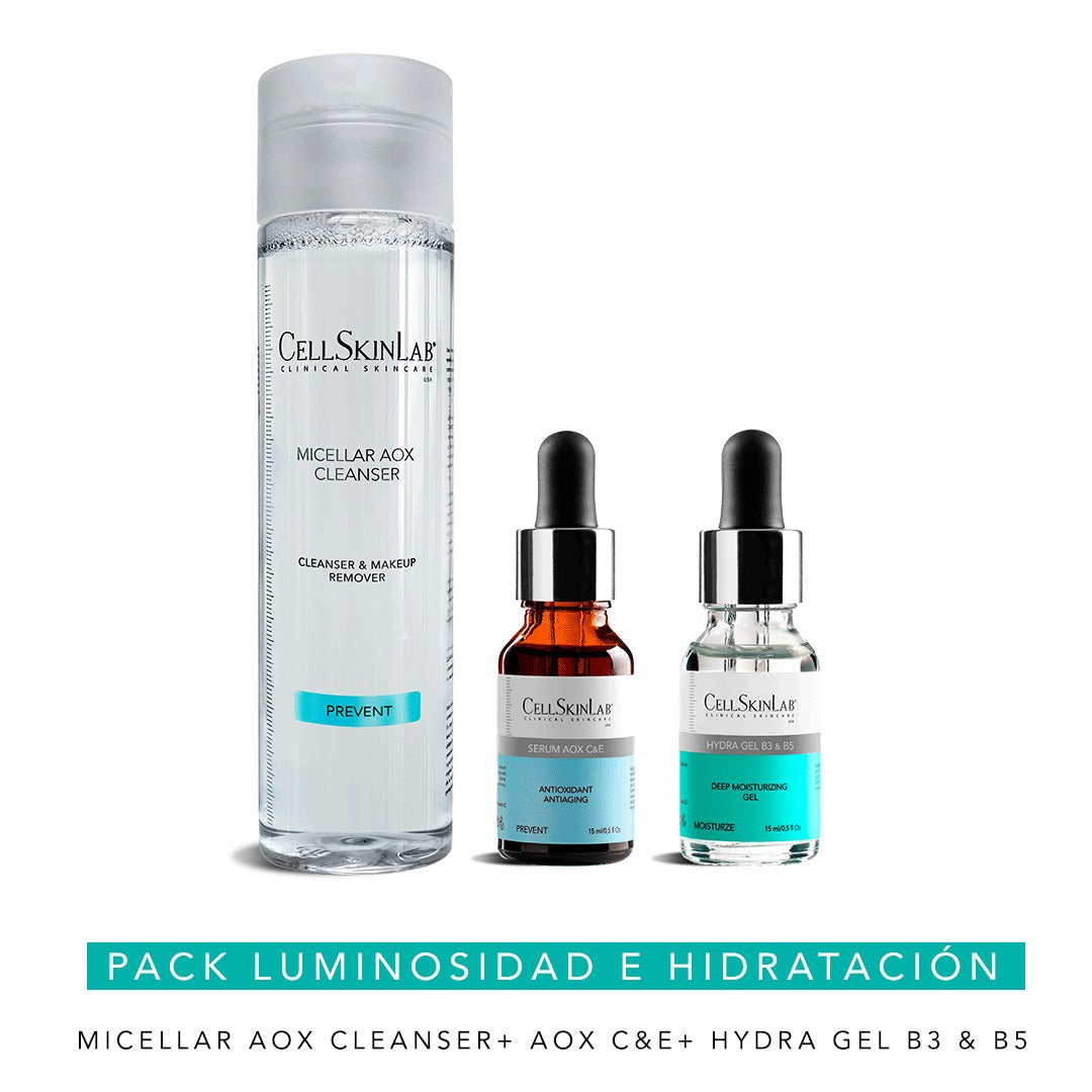 AOX MICELAR + AOX C+E+ HYDRA GEL B3 B5
