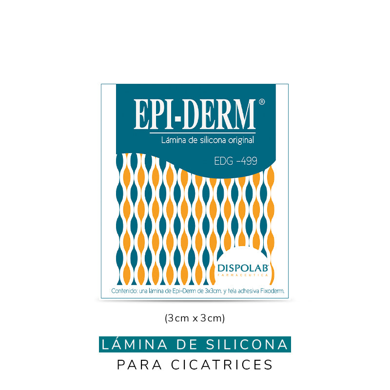 EPIDERM EDG 499 - LÁMINA DE SILICONA 3 X 3 CM - Essential Store