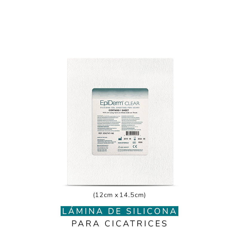 EPIDERM EDG 146 - LÁMINA DE SILICONA 12 X 14.5 CM - Essential Store