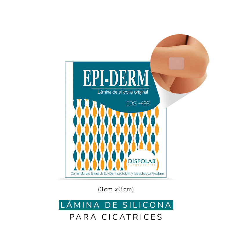 EPIDERM EDG 499 - LÁMINA DE SILICONA 3 X 3 CM - Essential Store
