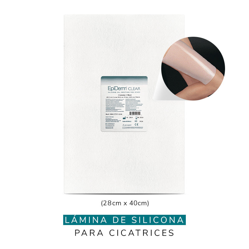 EPIDERM EDG 1116 - LÁMINA DE SILICONA 28 x 40 CM - Essential Store