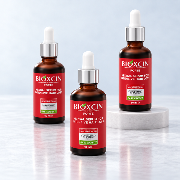 Tratamiento Anticaída 100 Días · 3 Sérums Bioxcin Forte 50 ml